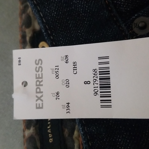 Quality Denim Express skirt, size 8, Dark Blue Denim - Picture 6 of 6